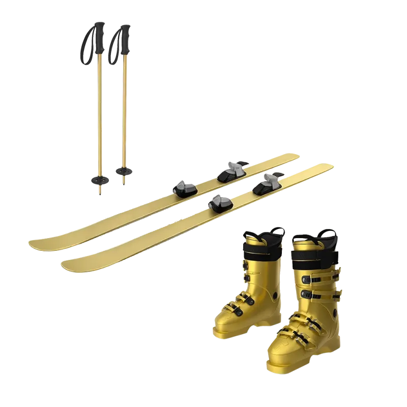 Alquiler de Esquís Junior (110 cm a 140 cm) Gama Oro - Equipo completo